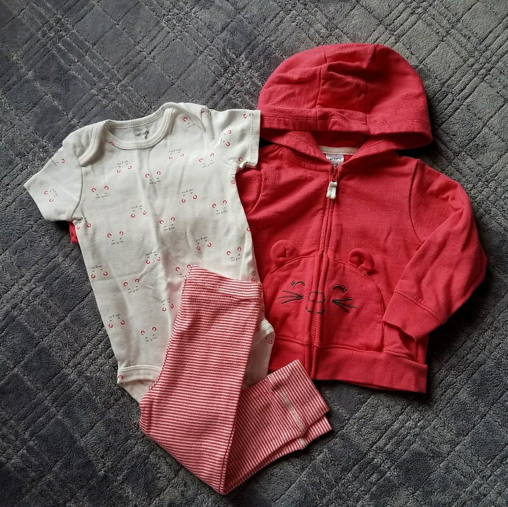 Baby Girl Mousey Carter's Set